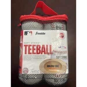 Franklin Sports Soft Strike Teeballs Set of 6 Hollow Core Open Box